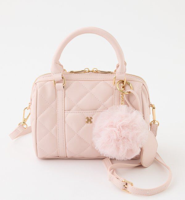  「【新色追加】ハートチャーム付きミニボストンバッグ」|ショルダー・メッセンジャー|