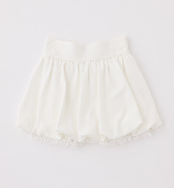  「レース付きバルーンミニスカパン」|スカート|