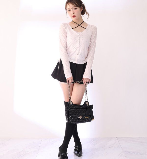  「レース付きバルーンミニスカパン」|スカート|