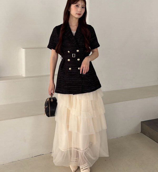  「【ohana企画】ジャケットミニワンピース」|その他|