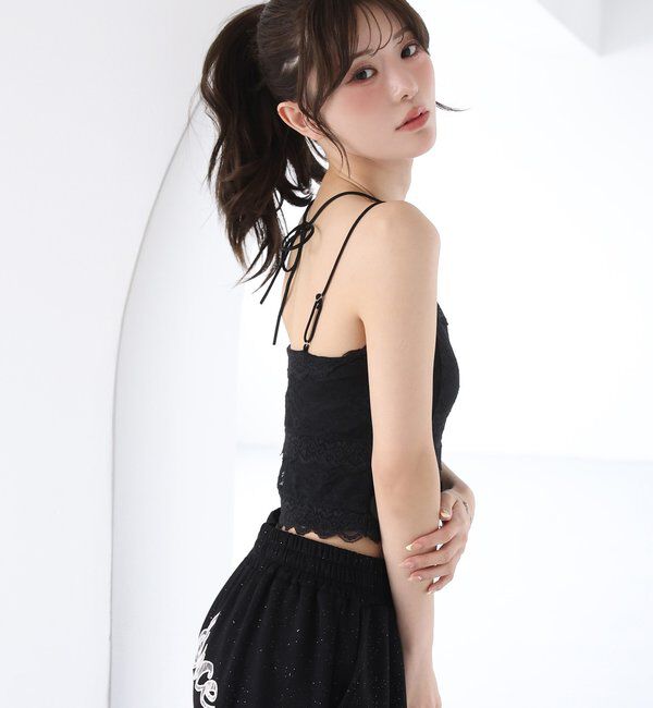  「カップ付きレースキャミソール」|プルオーバー|