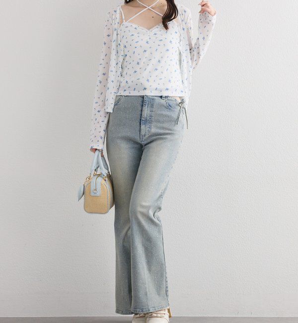  「ハートチャーム付き雑材ミニボストンバッグ」|ショルダー・メッセンジャー|