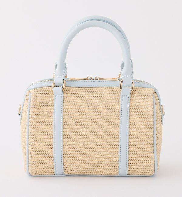  「ハートチャーム付き雑材ミニボストンバッグ」|ショルダー・メッセンジャー|