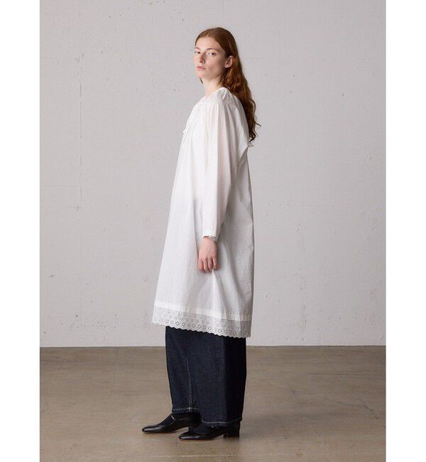 MidiUmi「MidiUmi ヘムレーススモックワンピース」|ワンピース|