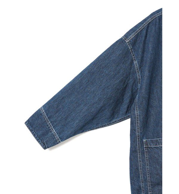 mizuiro ind「mizuiro ind ワイドデニムカバーオール(BLEACH)」|デニムジャケット|