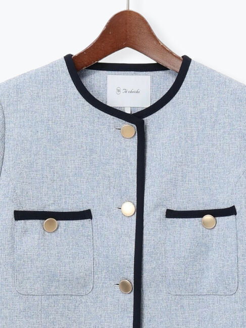 Te chichi「ライトツイードバイカラージャケット《2026 spring catalog item》」|その他|