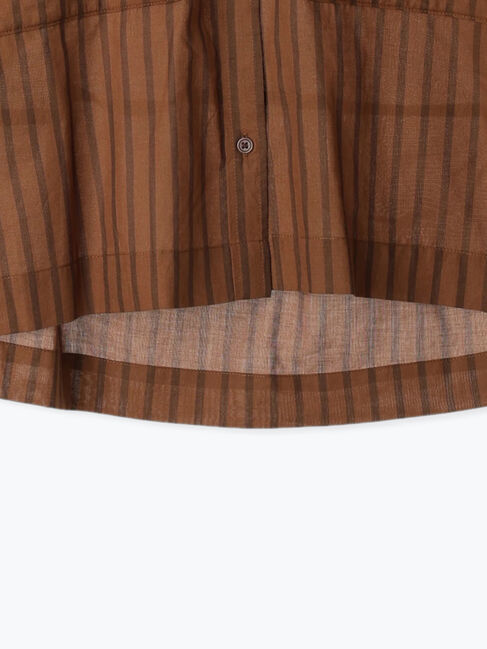 Samansa Mos2 blue「◎シアーストライプシャツ」|シャツ・ブラウス|