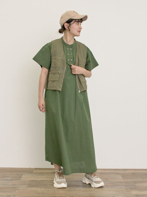 Samansa Mos2「◎【S/Mサイズ】ダブルボタンワンピース」|ワンピース|