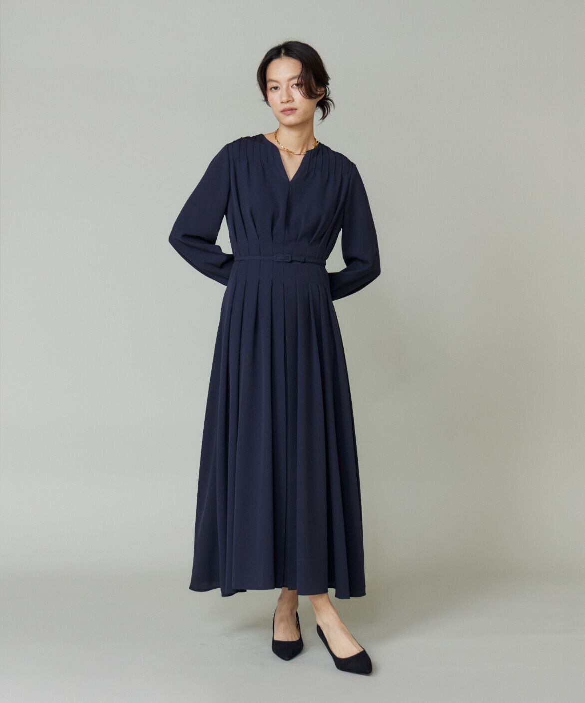 la veille by SUPERIOR CLOSET「ピンタックデザインワンピース」|ワンピース|