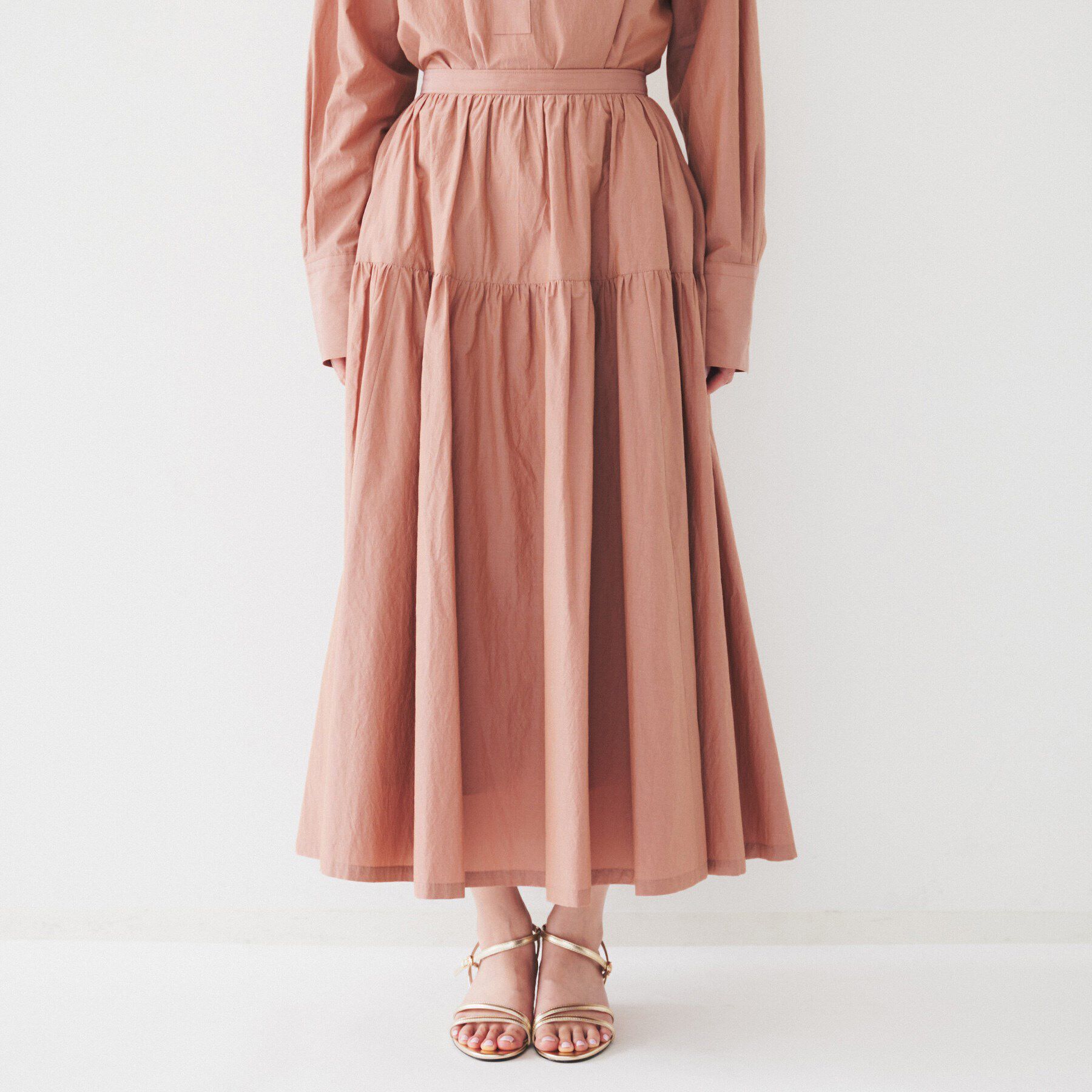 UNTITLED「ライトコットン ティアードスカート」|スカート|