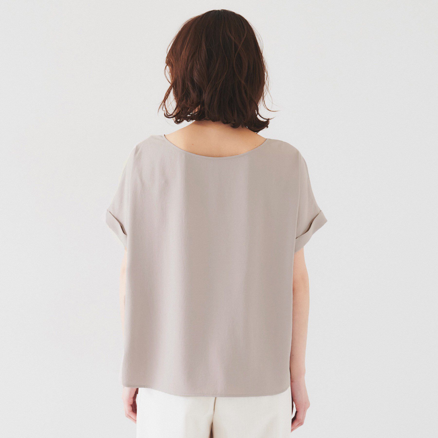 UNTITLED「【セットアップ可/接触冷感/イージーケア】リラクミスト　2WAYブラウス」|シャツ・ブラウス|