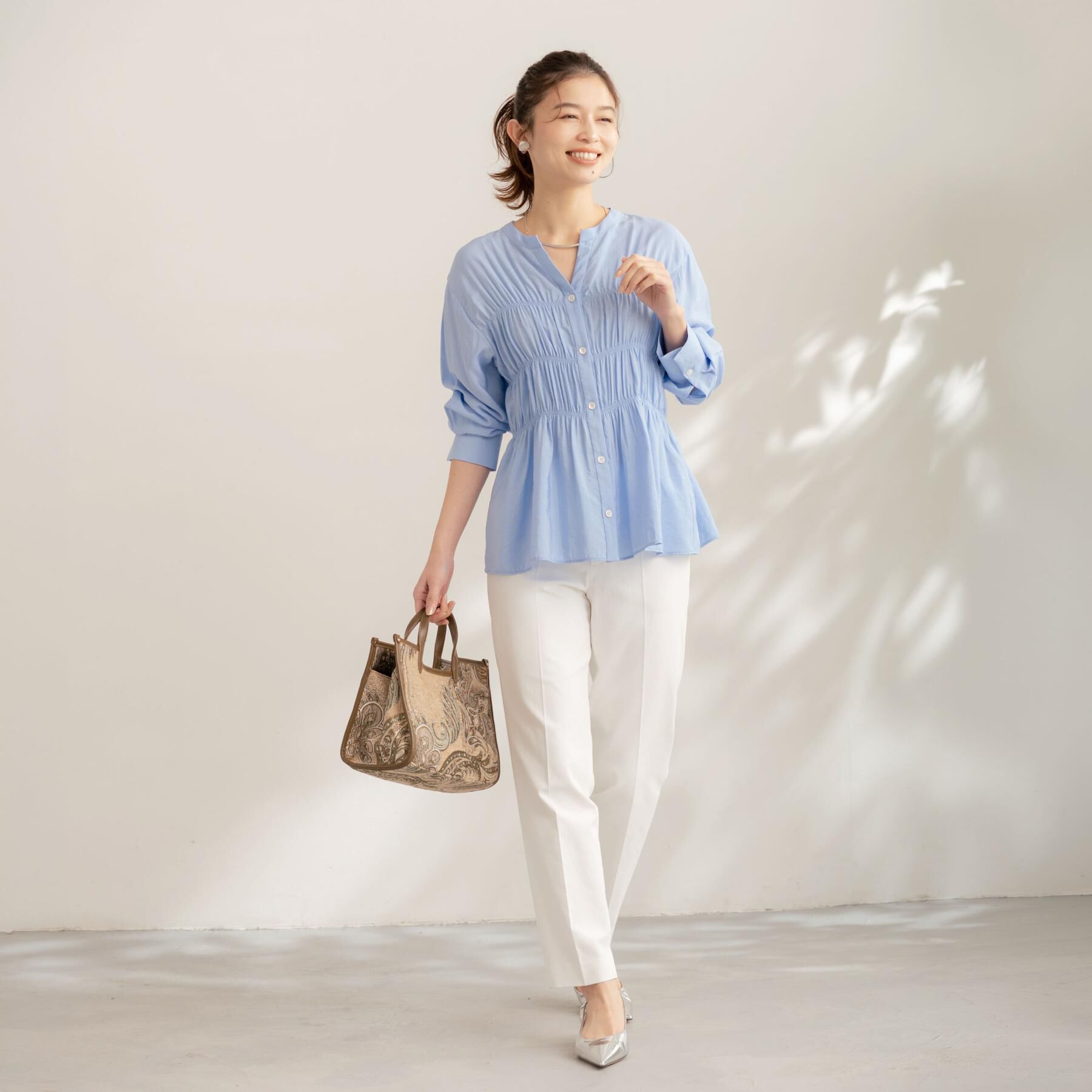 UNTITLED「【古畑星夏さん着用/選べる3柄】ジャカードミディアムトート」|トートバッグ|