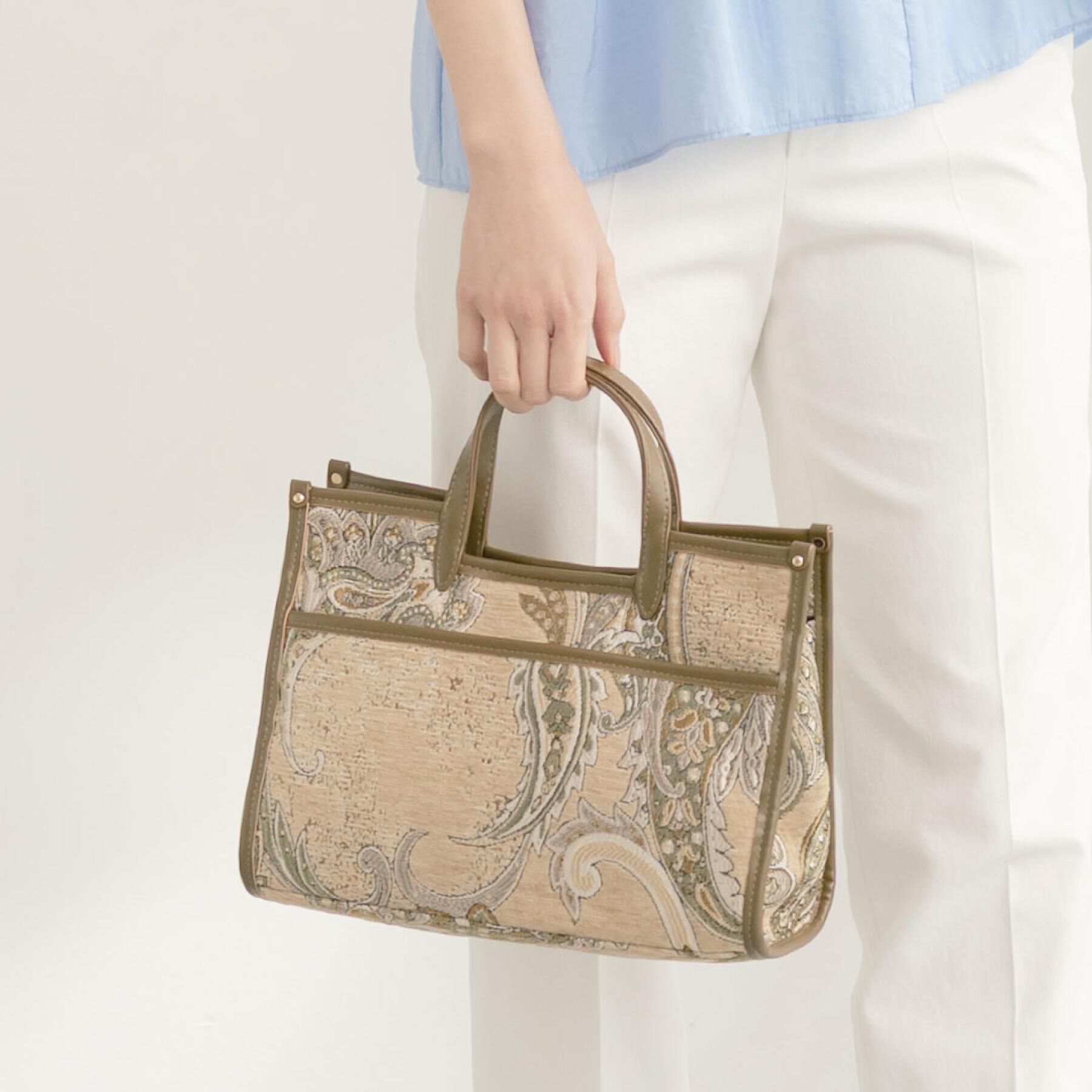 UNTITLED「【古畑星夏さん着用/選べる3柄】ジャカードミディアムトート」|トートバッグ|