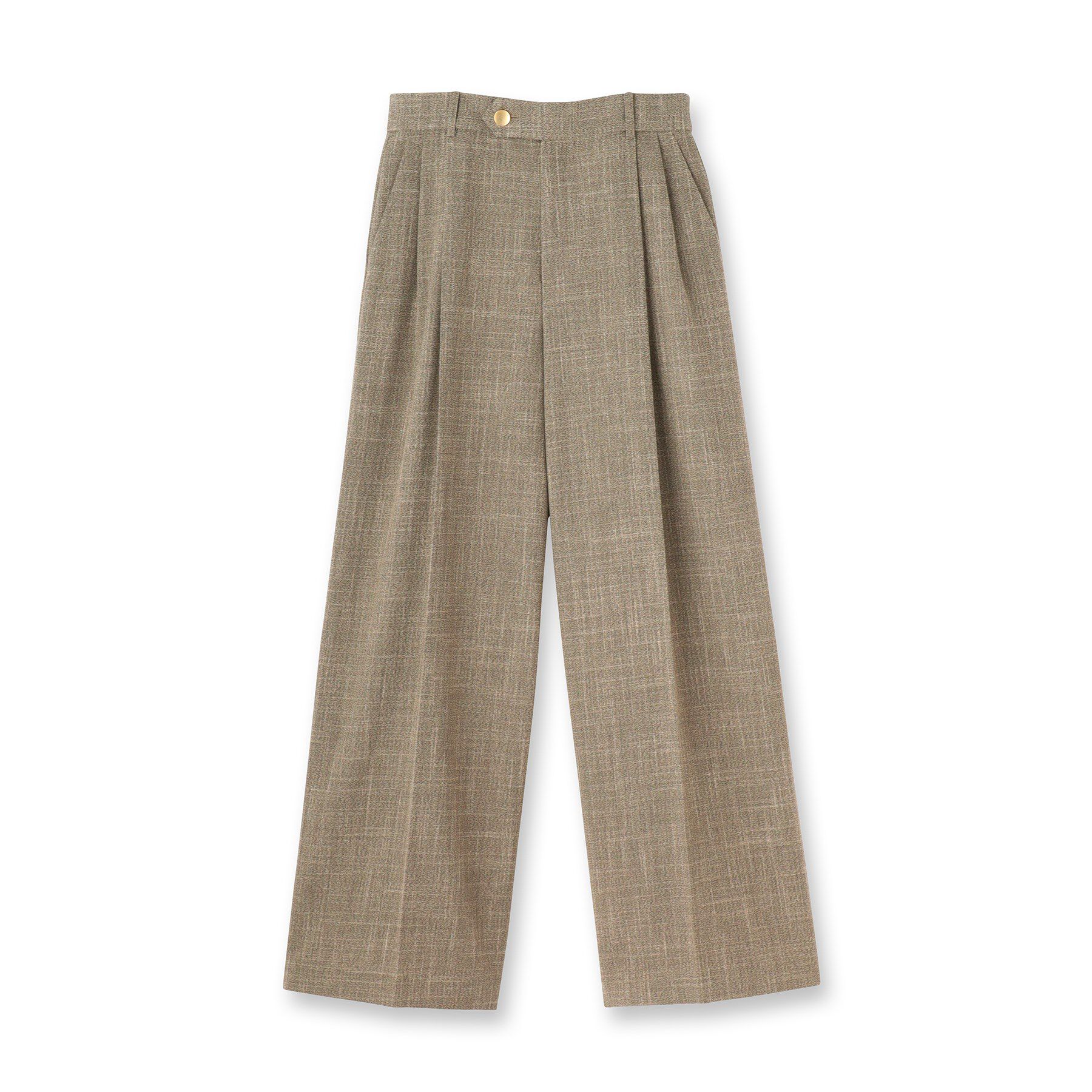 UNTITLED「【セットアップ可/洗える】梳毛調合繊2タックワイドパンツ」|その他|