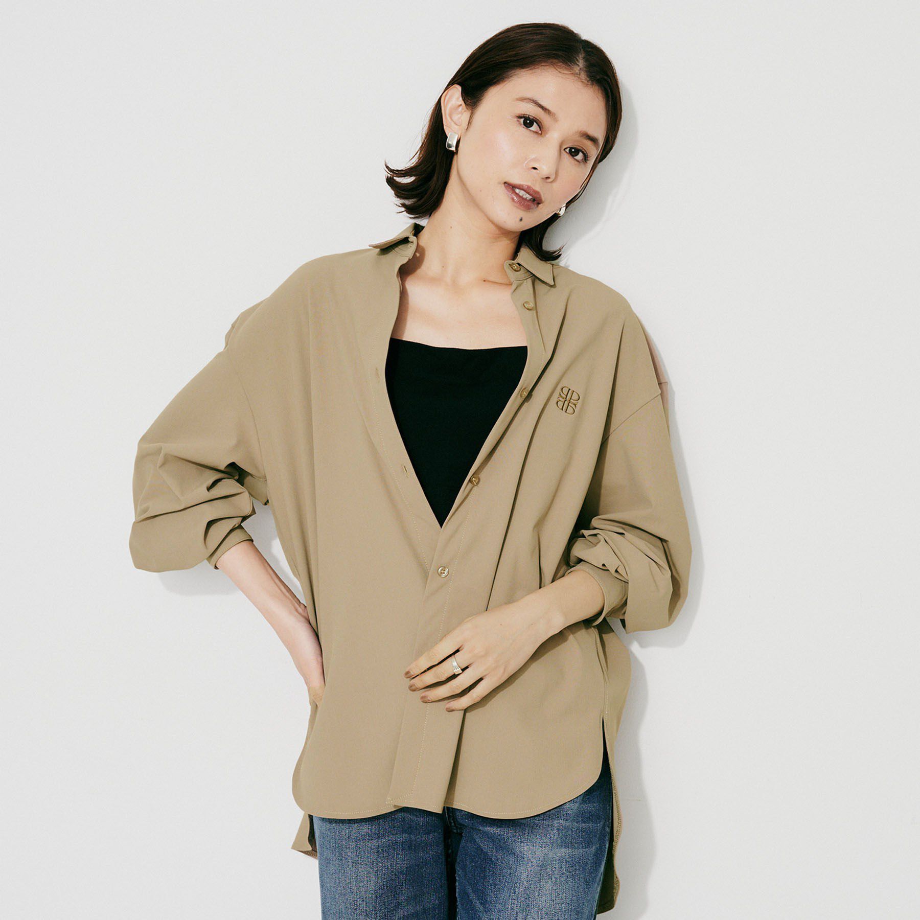 UNTITLED「【PROTAGPNISTA】QUICK DRY SHIRT」|シャツ・ブラウス|ベージュ(052)