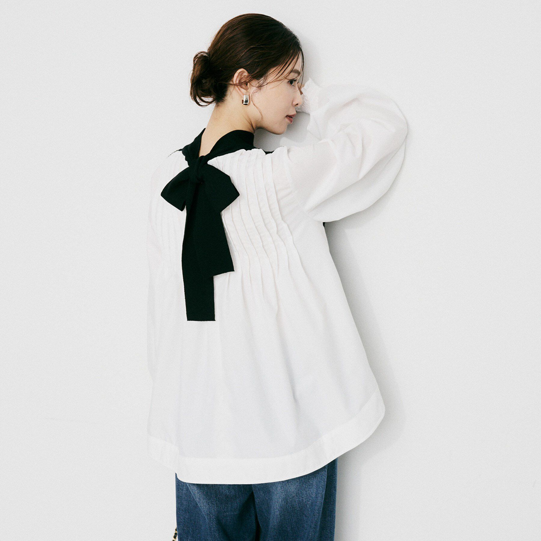 UNTITLED「【TORRAZZO DONNA】ニット&times;ファブリック ハイブリッドブラウス」|シャツ・ブラウス|