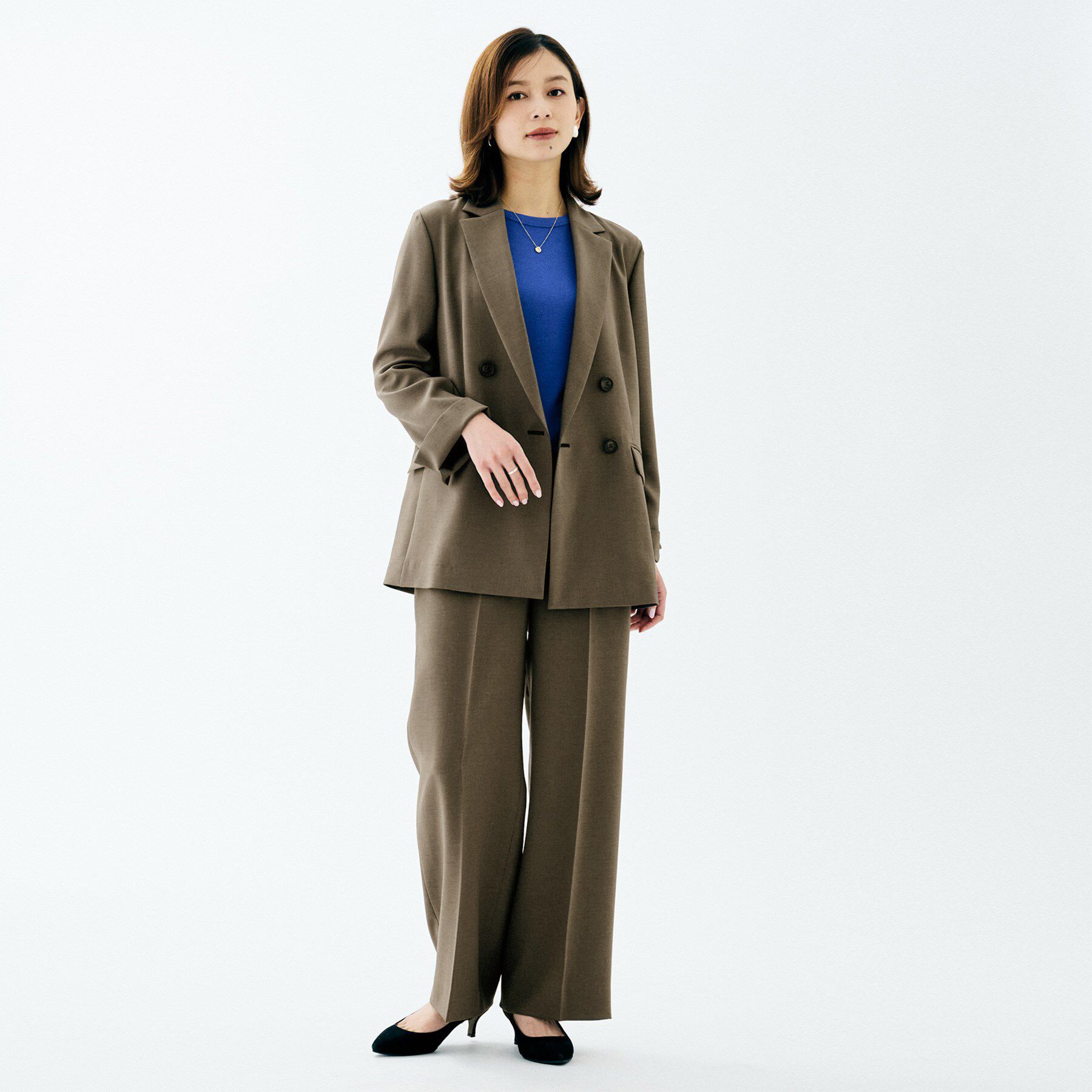 UNTITLED「【接触冷感/UV/セットアップ可】エアリー ワイドパンツ」|その他|