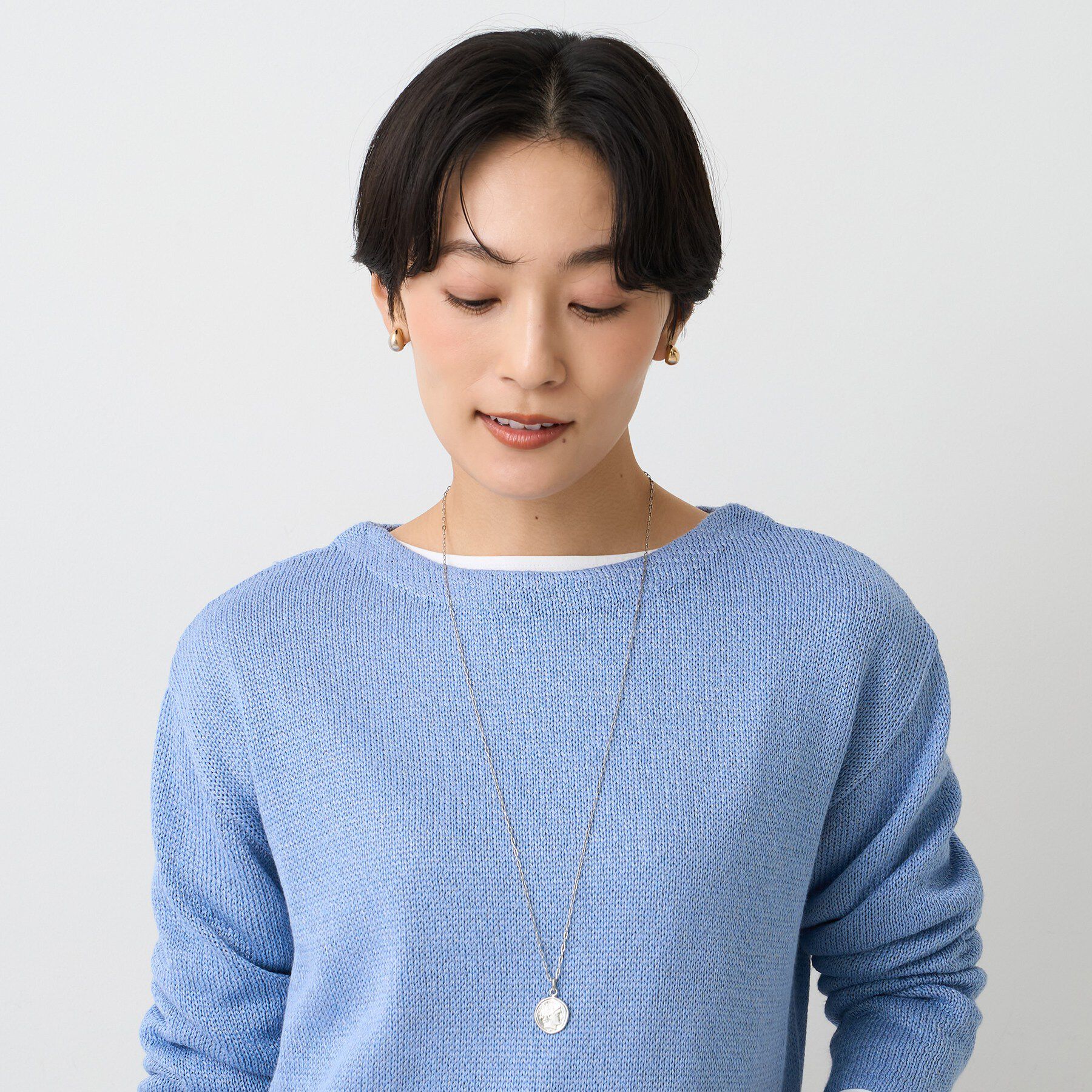 UNTITLED「【ステンレス】レイヤードコインネックレス」|ネックレス|