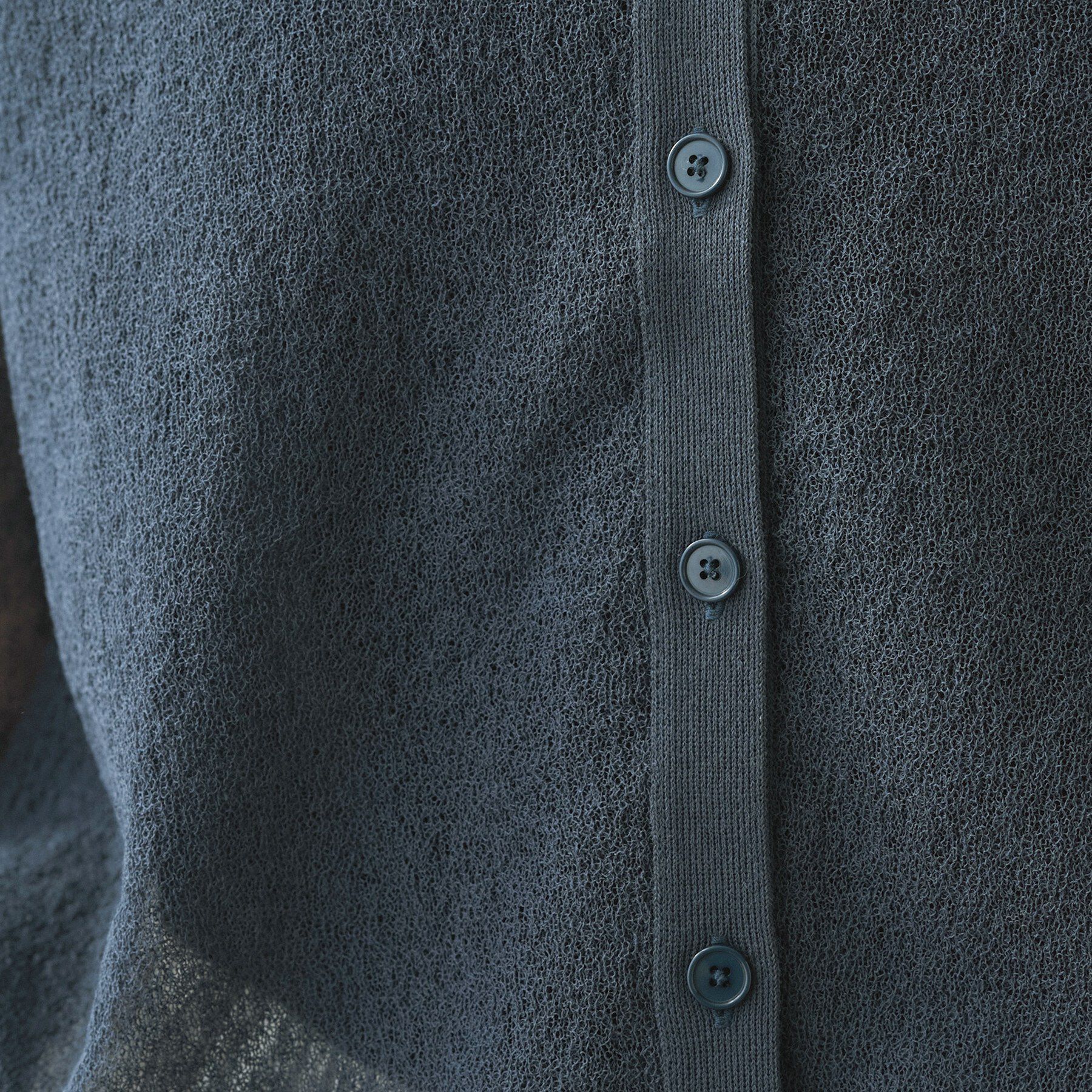 UNTITLED「【洗える】シアーニットカーディガン」|カーディガン|