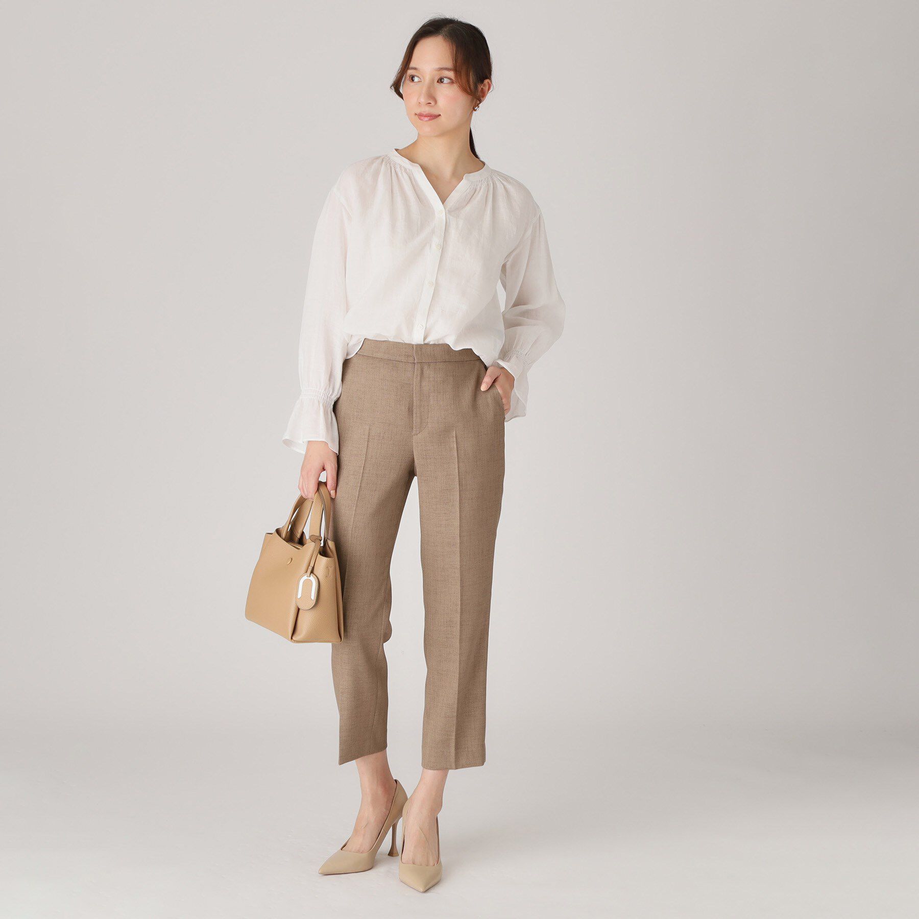 COUP DE CHANCE「【手洗い可／日本製】タックテーパードパンツ」|その他|