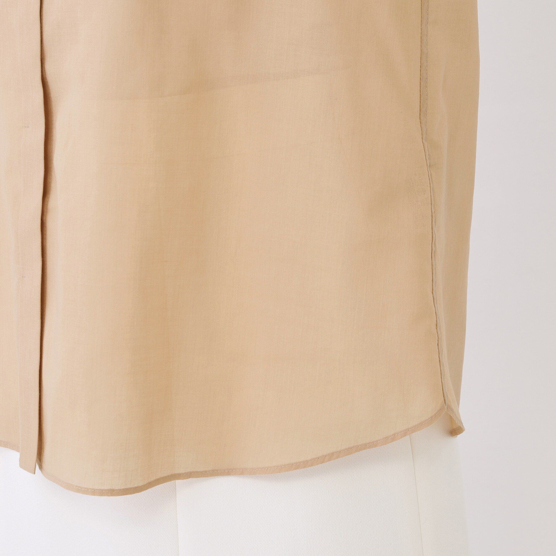 COUP DE CHANCE「【手洗い可/きれいめ】シアーローンフリルブラウス」|シャツ・ブラウス|