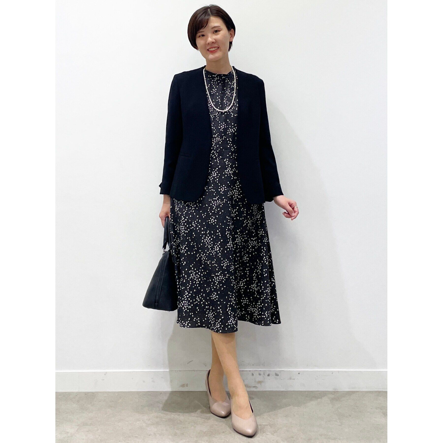 Reflect「【フォーマル/洗える/セットアップ可】ノーカラージャケット」|ノーカラージャケット|