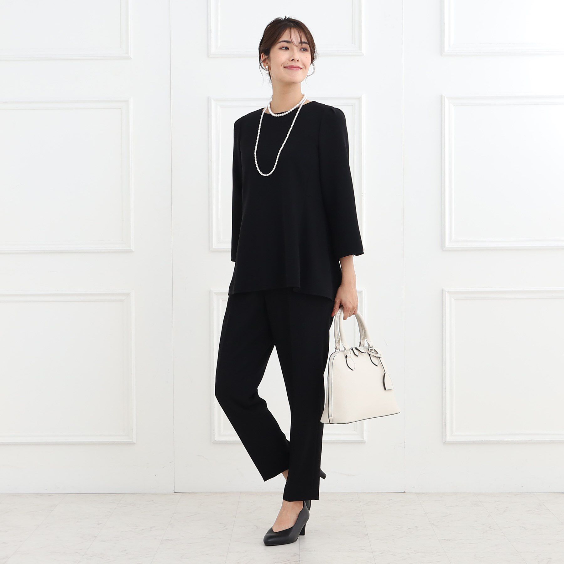 Reflect「【フォーマル/洗える/セットアップ可】ぺプラムデザインブラウス」|シャツ・ブラウス|