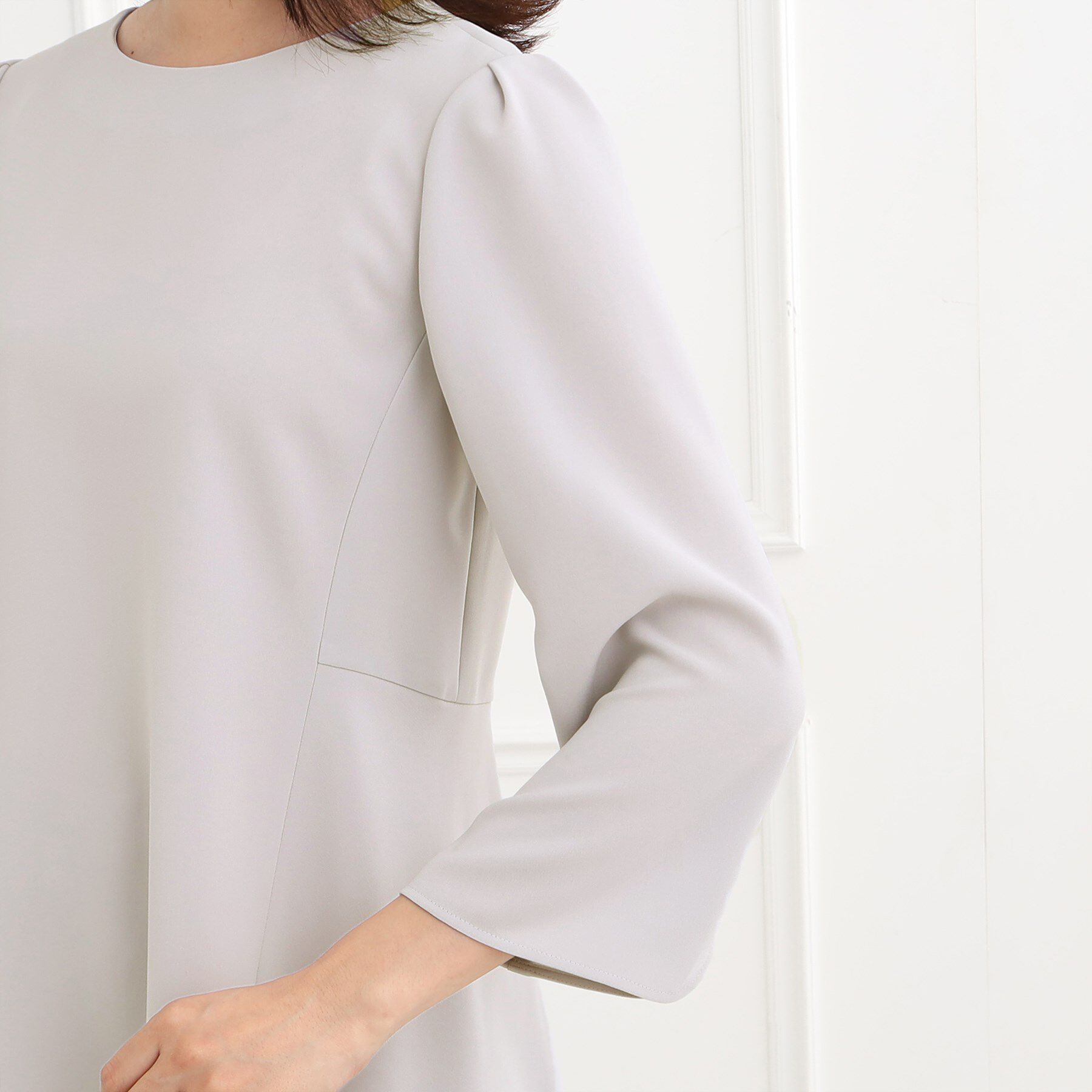 Reflect「【フォーマル/洗える/セットアップ可】ぺプラムデザインブラウス」|シャツ・ブラウス|