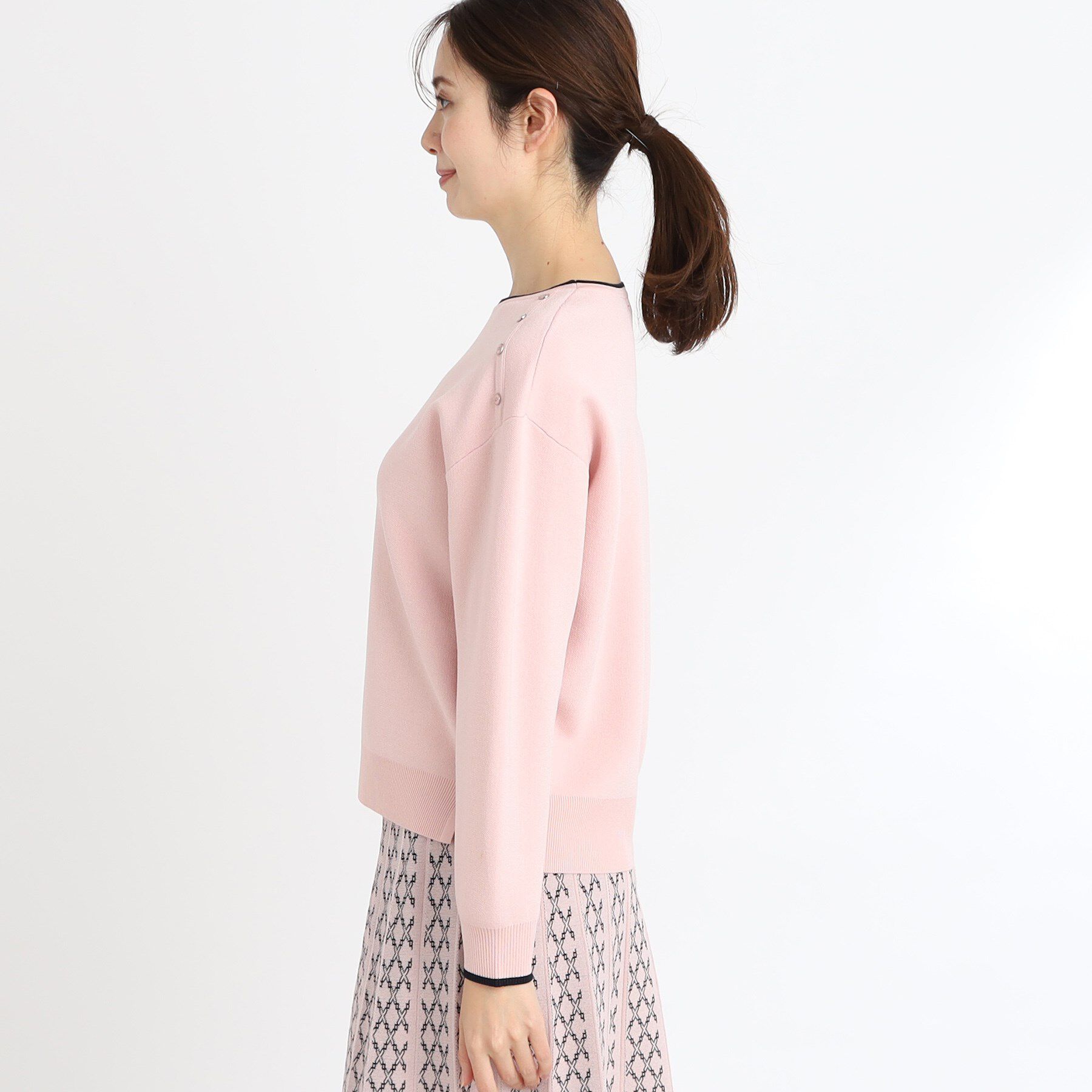 Reflect「【WEB限定カラーあり／セットアップ可】ダブルジャカードニット」|ニット・セーター|