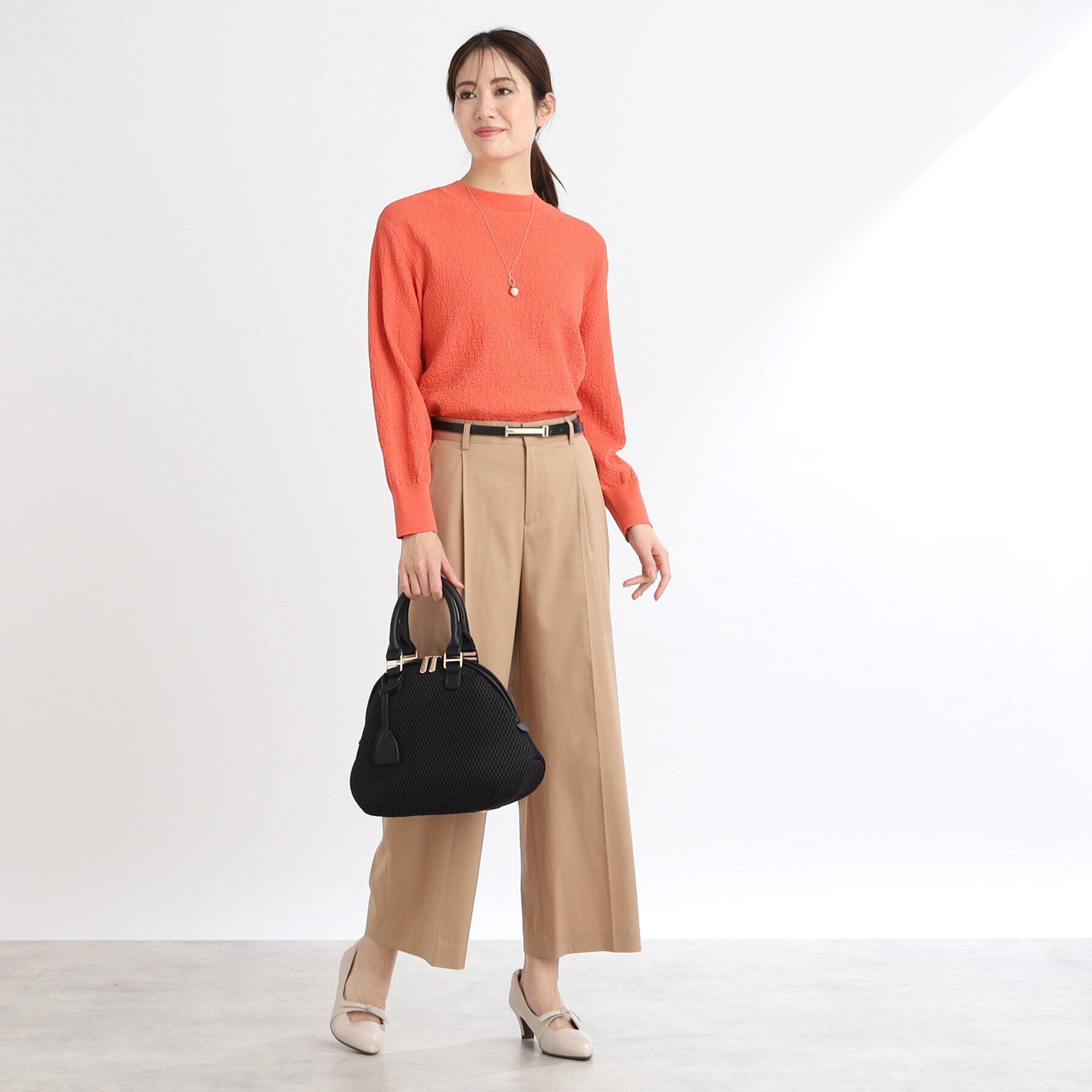 Reflect「プチハイネックジャカードニット」|ニット・セーター|