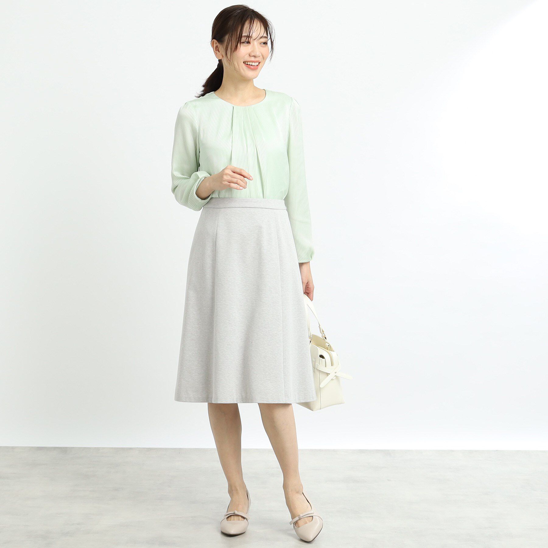 Reflect「【匠シリーズ／洗える】ソフトフレアスカート」|スカート|
