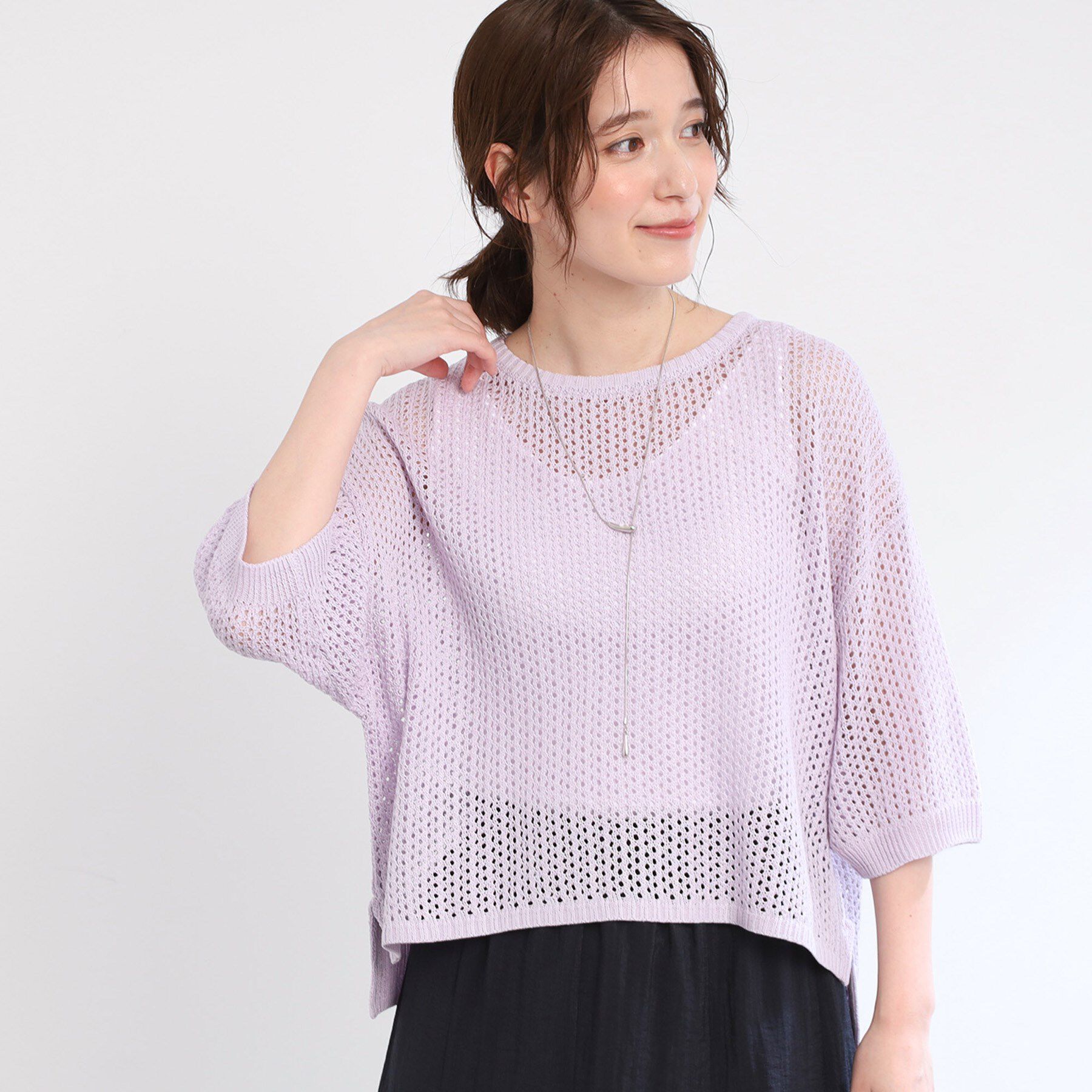Reflect「【手洗い可】レーシーニット」|ニット・セーター|