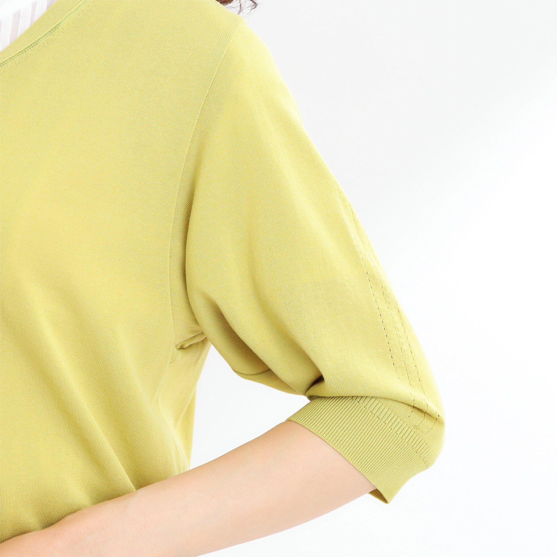 Reflect「【WEB先行カラーあり／手洗い可】六分袖カーディガン」|カーディガン|