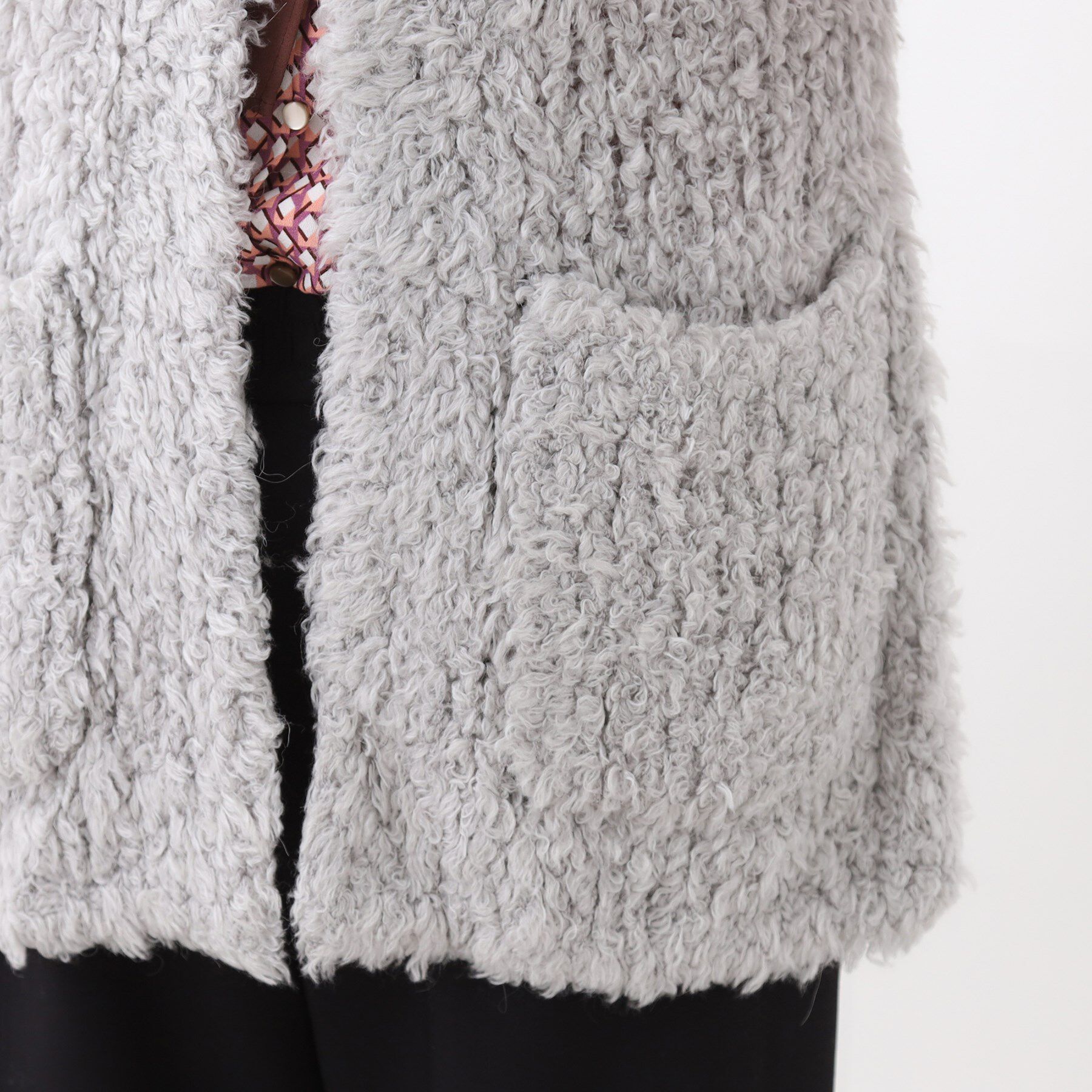 Reflect「【秋映え／ふんわり軽い／ゆったりシルエット】ファンシーヤーンベスト」|ベスト・ジレ|