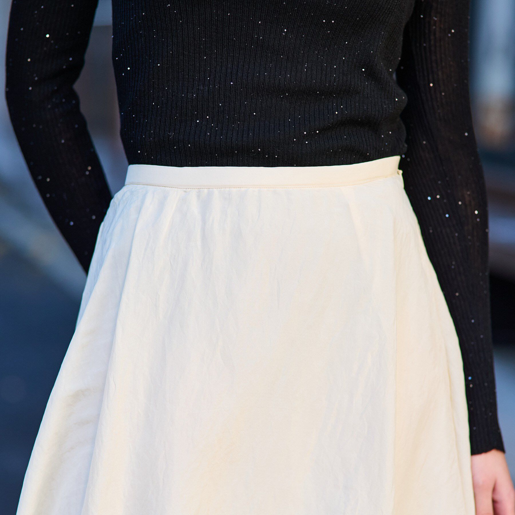 DRESSTERIOR「【裏地あり/後ろウエストゴム】シアーワッシャーバルーンスカート」|スカート|