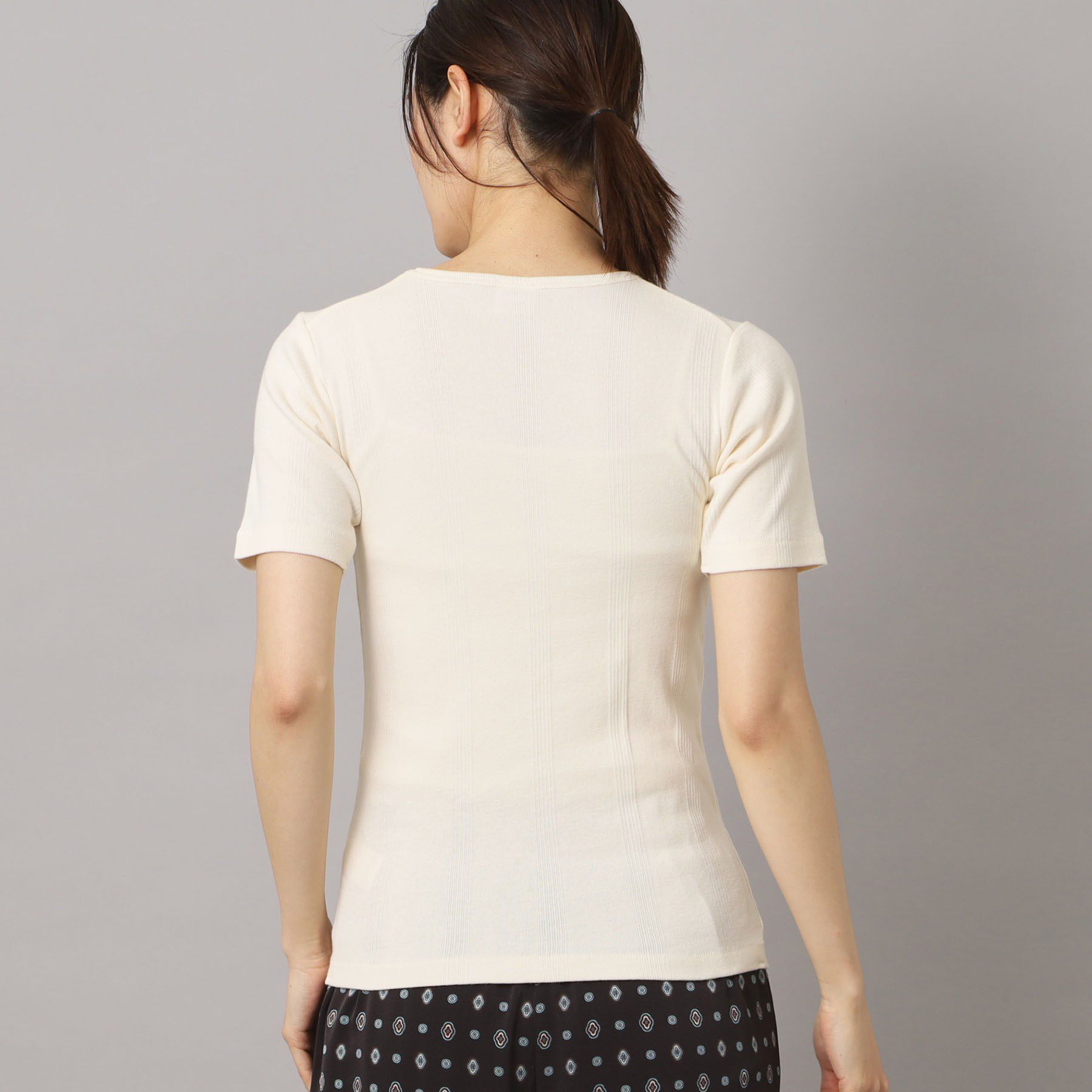 DRESSTERIOR「Robert．P．Miller（ロベルト・ピー・ミラー）パネルリブクルーネックTシャツ」|Tシャツ・カットソー|