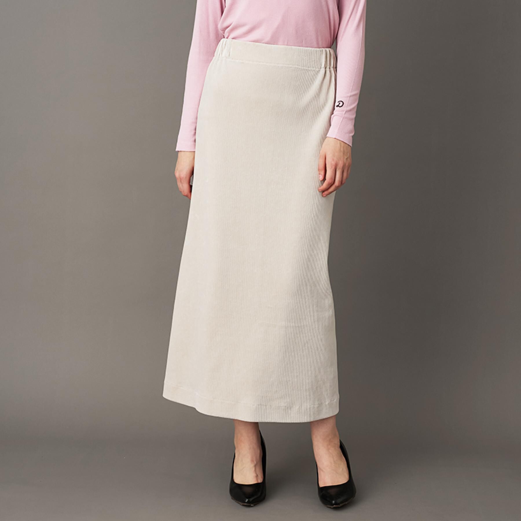 DRESSTERIOR「コーデュロイジャージタイトスカート」|スカート|