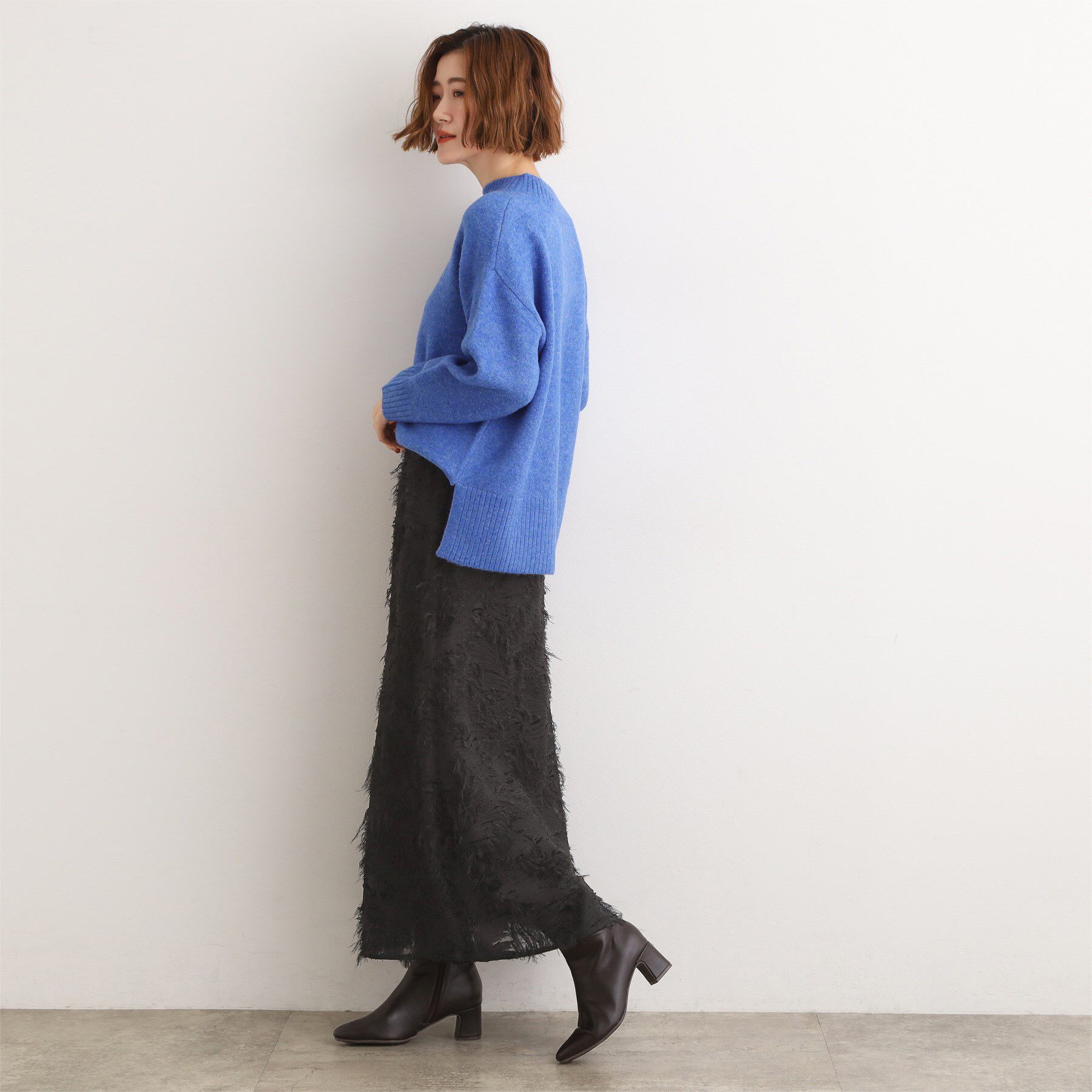 grove「纏うだけで気分が華やぐ　主役級シャギースカート」|スカート|