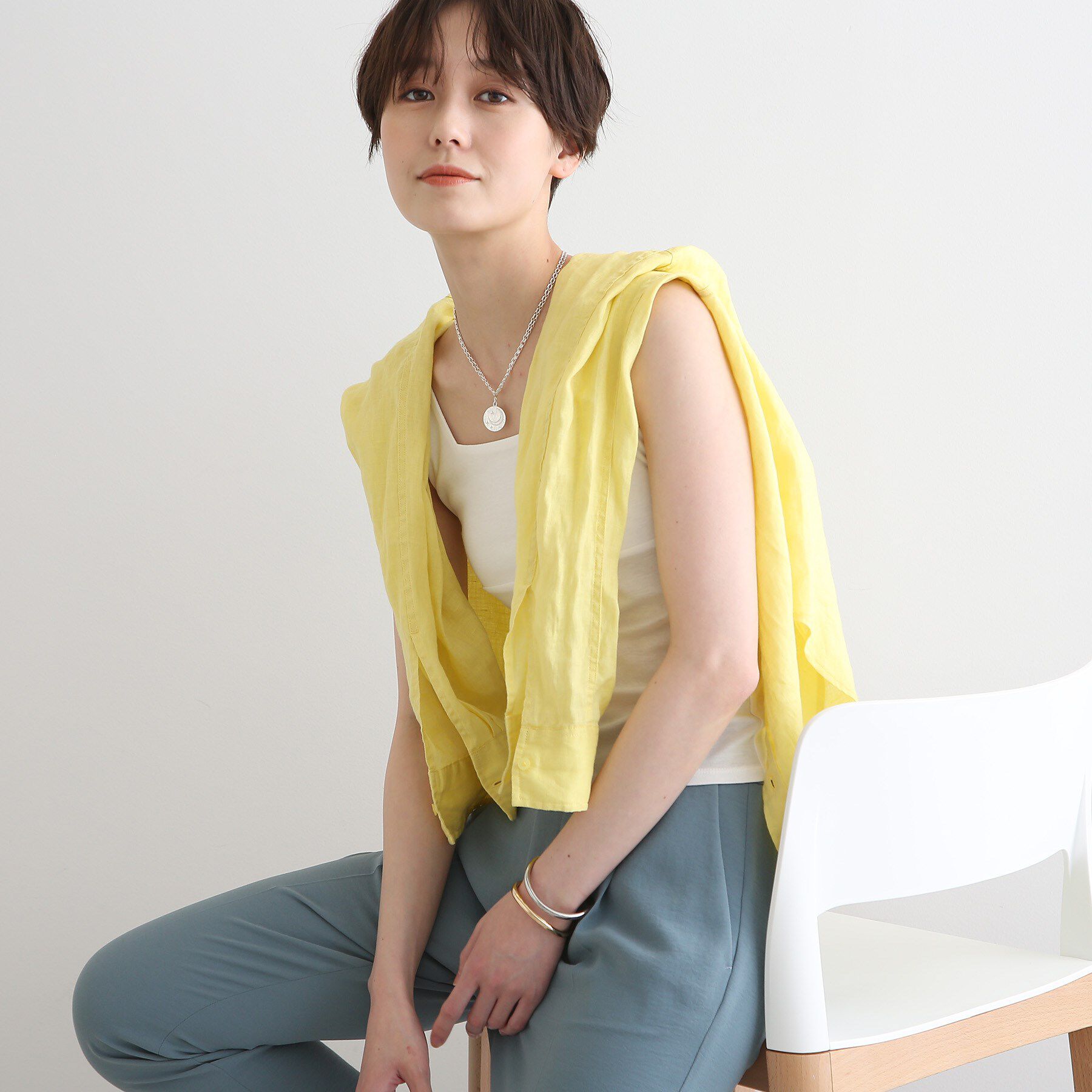 INDIVI「【日本製】ビスチェインナータンクトップ」|キャミソール|