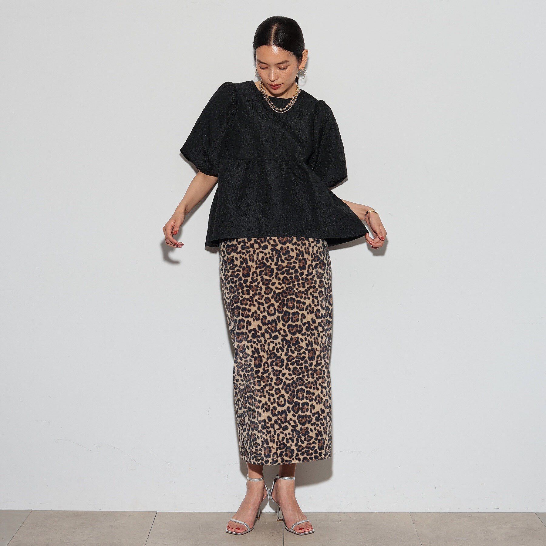 GALLEST「レオパードタイトスカート」|スカート|