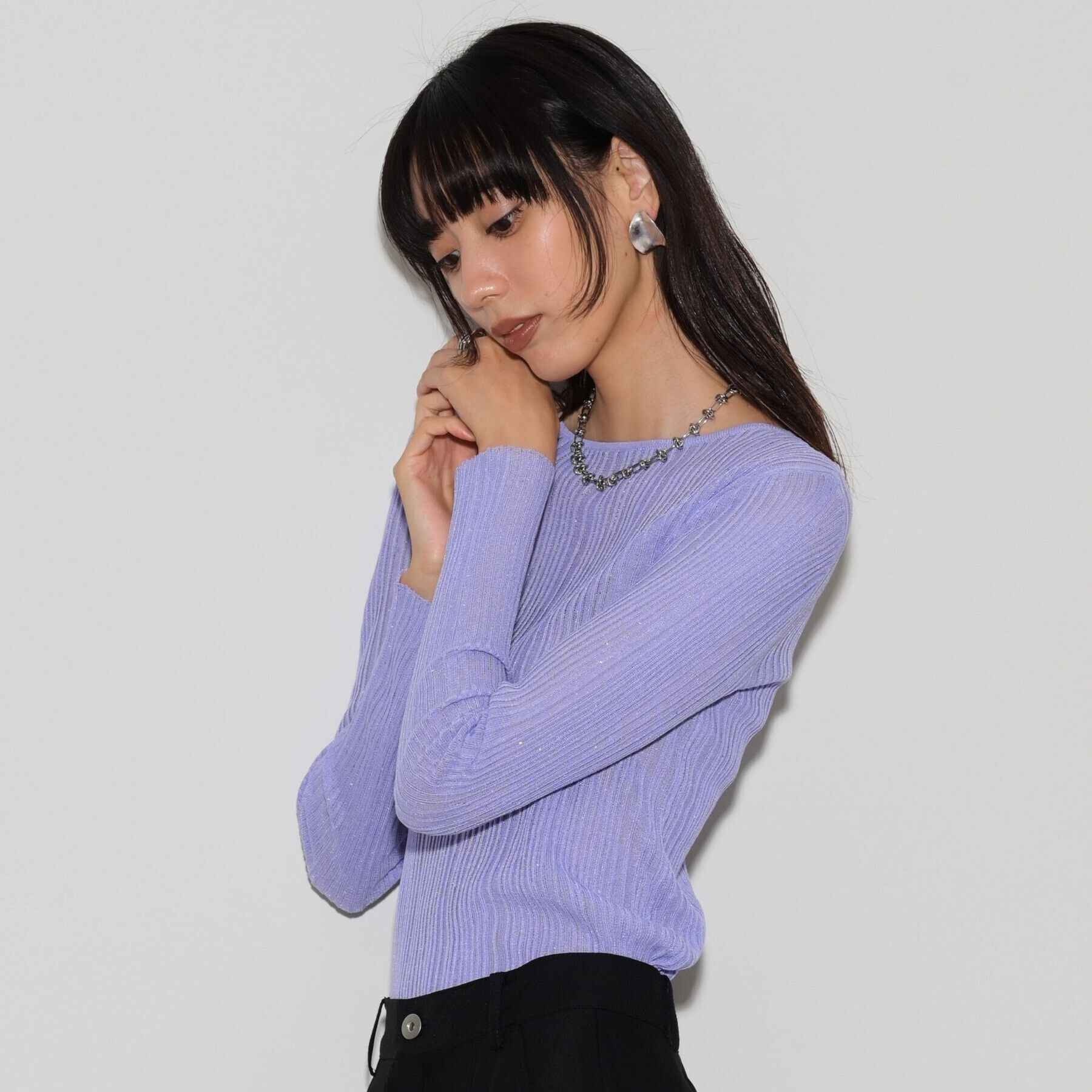 GALLEST「シアースパンコールニット」|ニット・セーター|