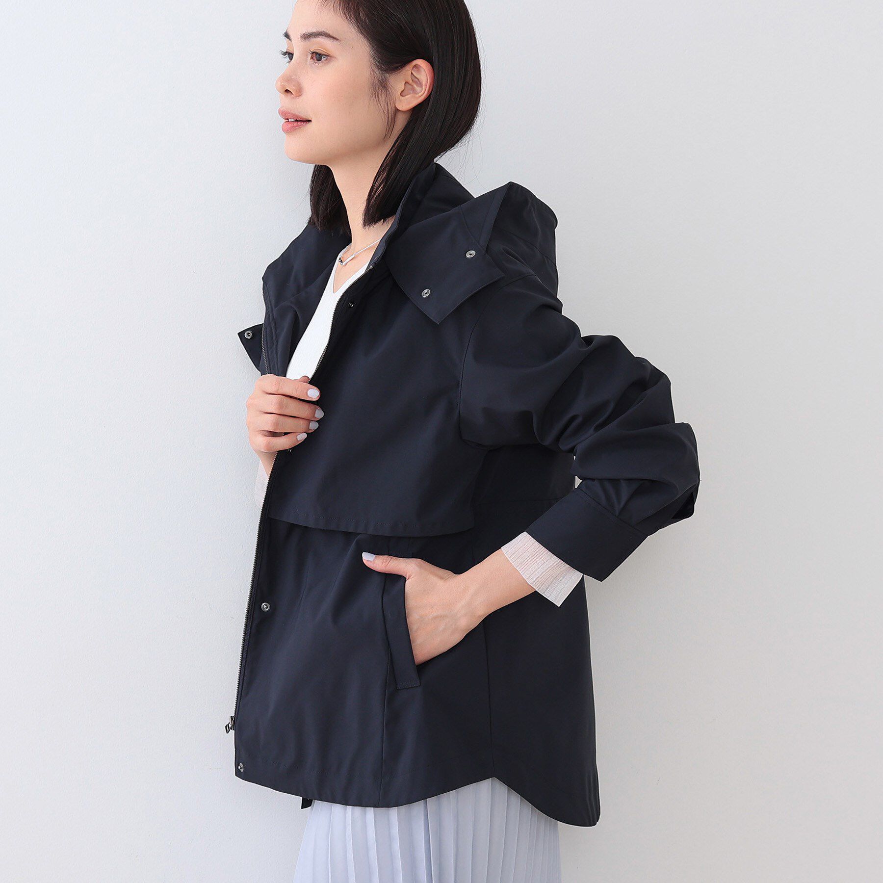 INDIVI「【撥水／UVケア】マルチWAYマウンテンパーカ」|ブルゾン・スタジャン|