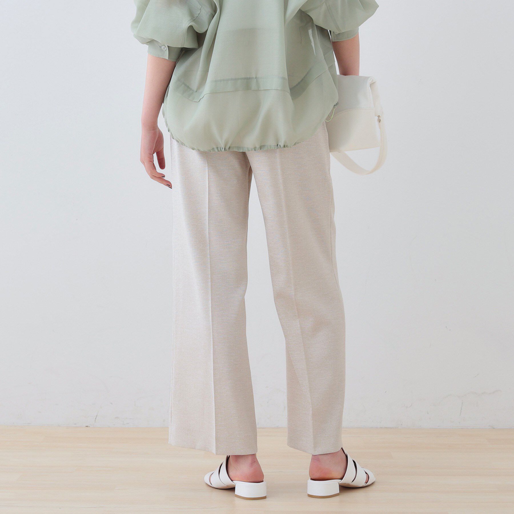 INDIVI「【こなれSETUP】リネンライクワイドパンツ」|その他|