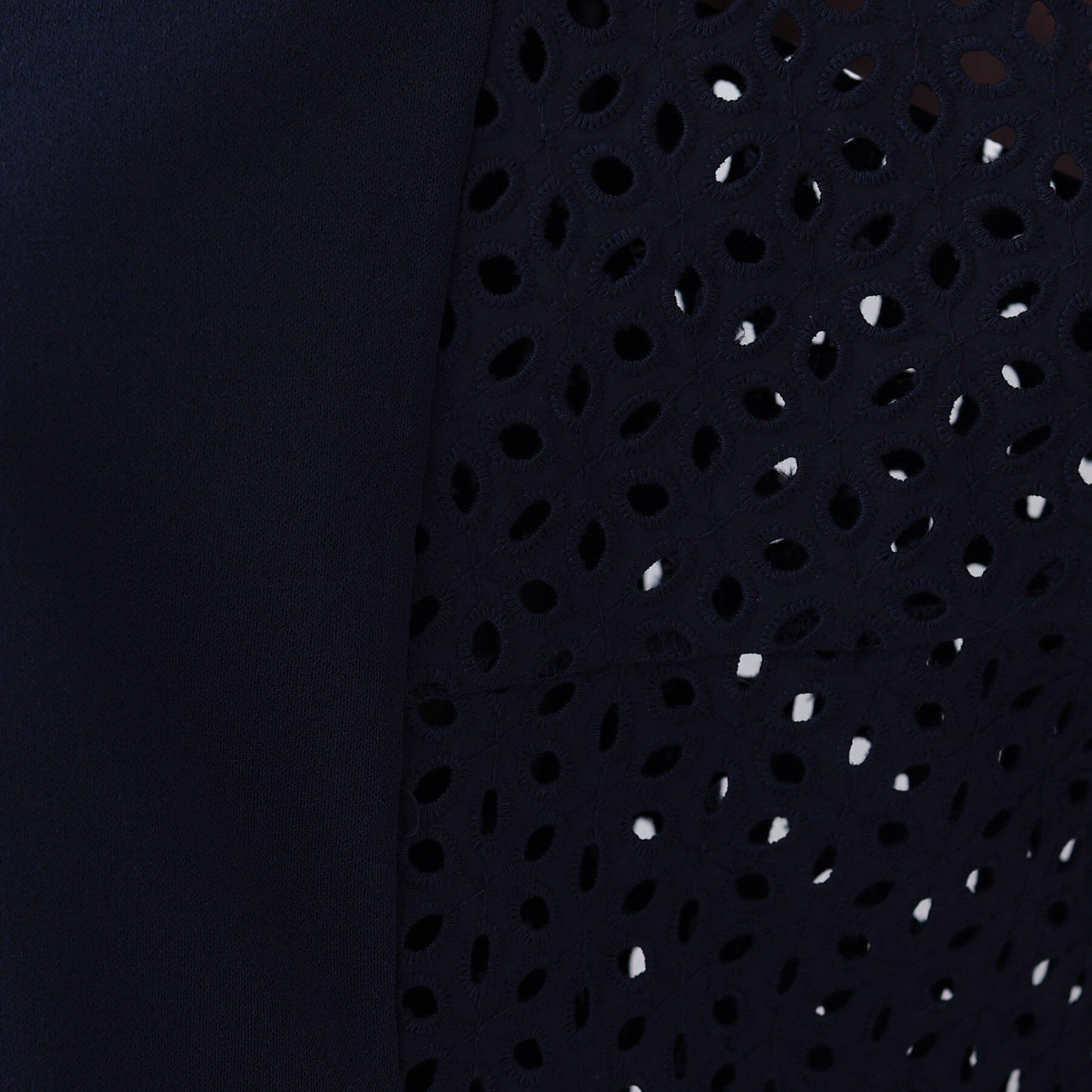 INDIVI「【洗える／体型カバー】レースコンビトップス」|Tシャツ・カットソー|