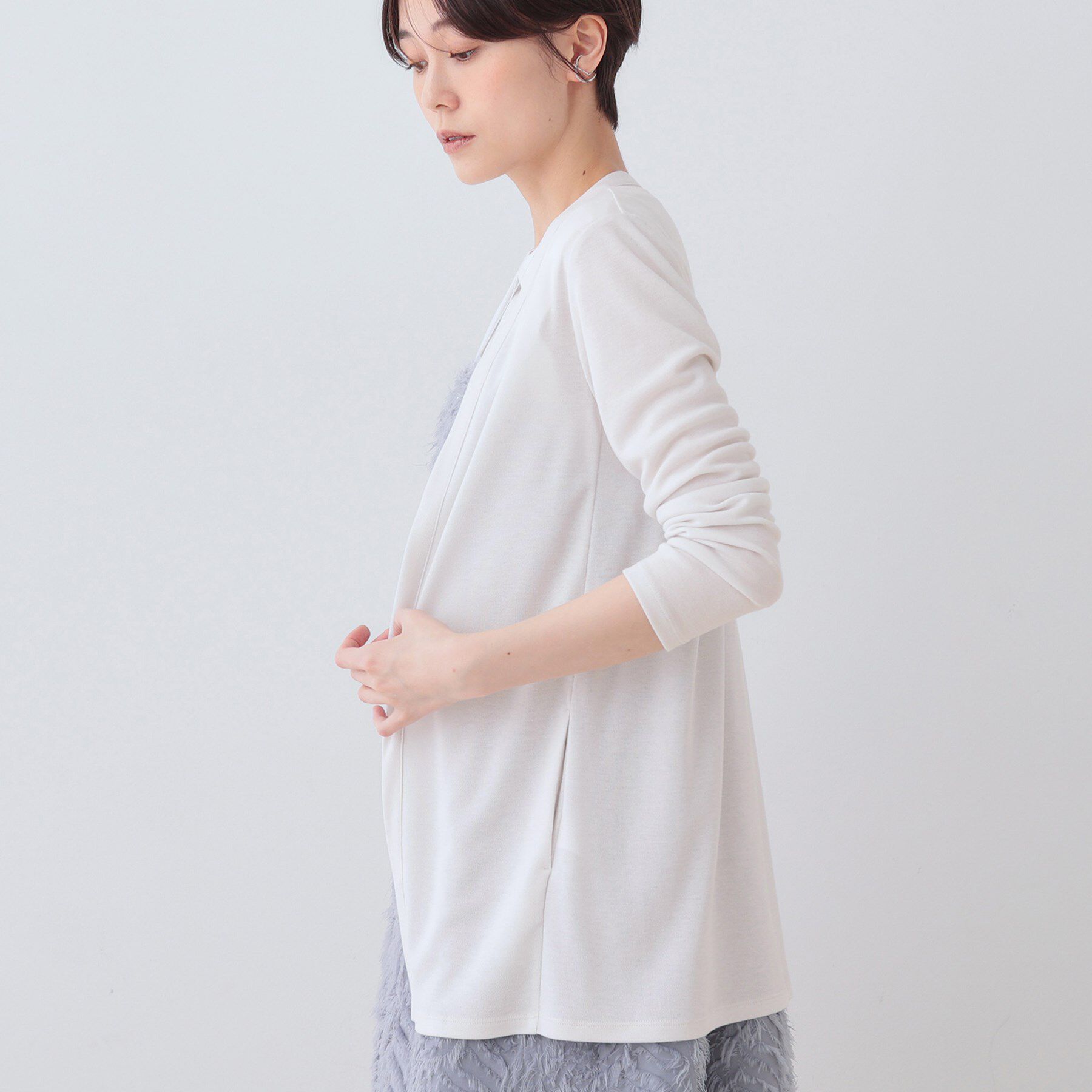 INDIVI「【UVケア／接触冷感】ベーシック着流しカーディガン」|カーディガン|