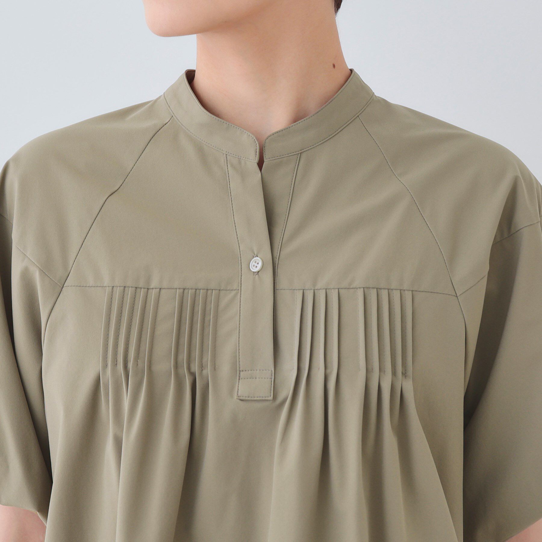 INDIVI「【通気性◎撥水／UV／SETUP可能】アクティブブラウス」|シャツ・ブラウス|