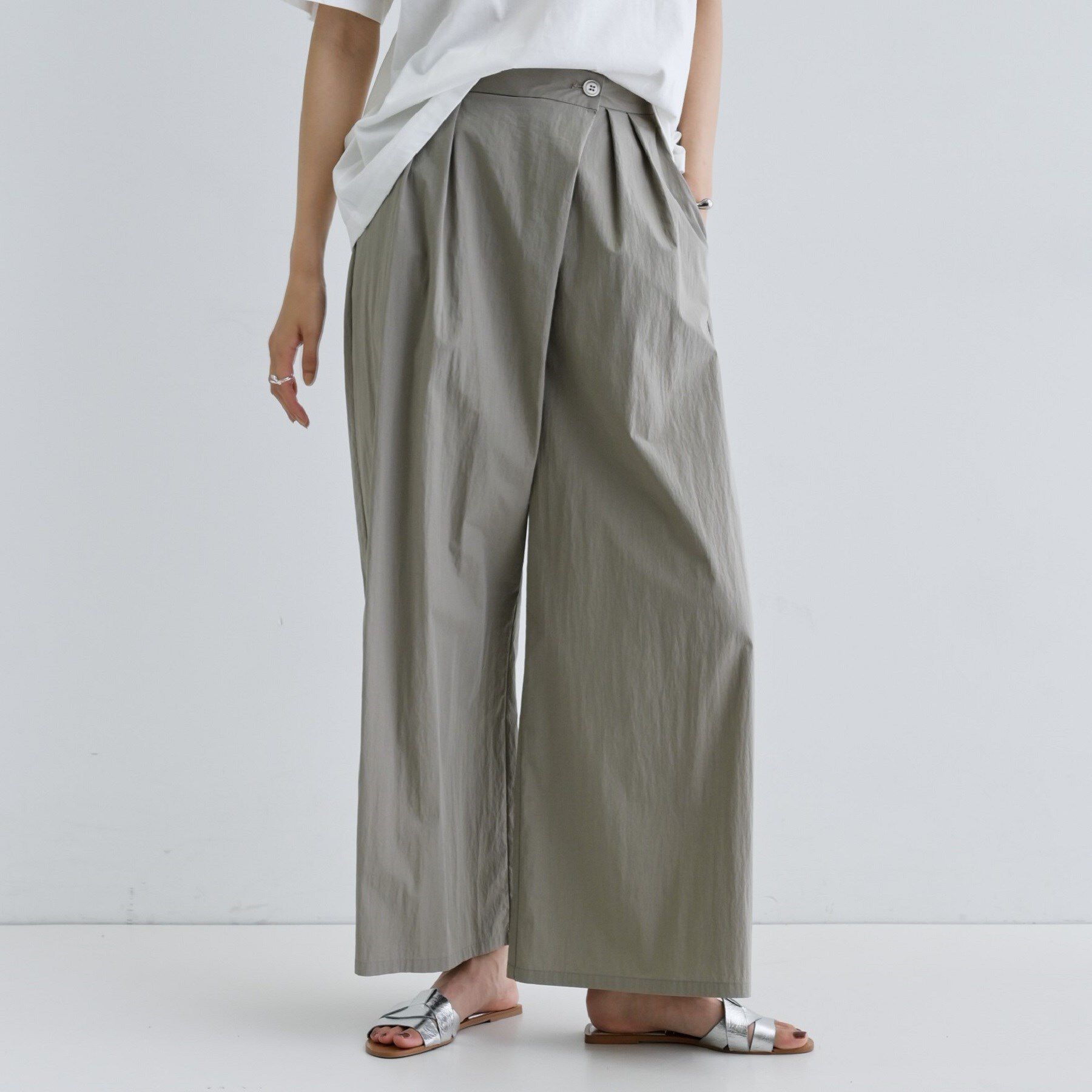 GALLEST「タイプライターラップワイドパンツ」|その他|