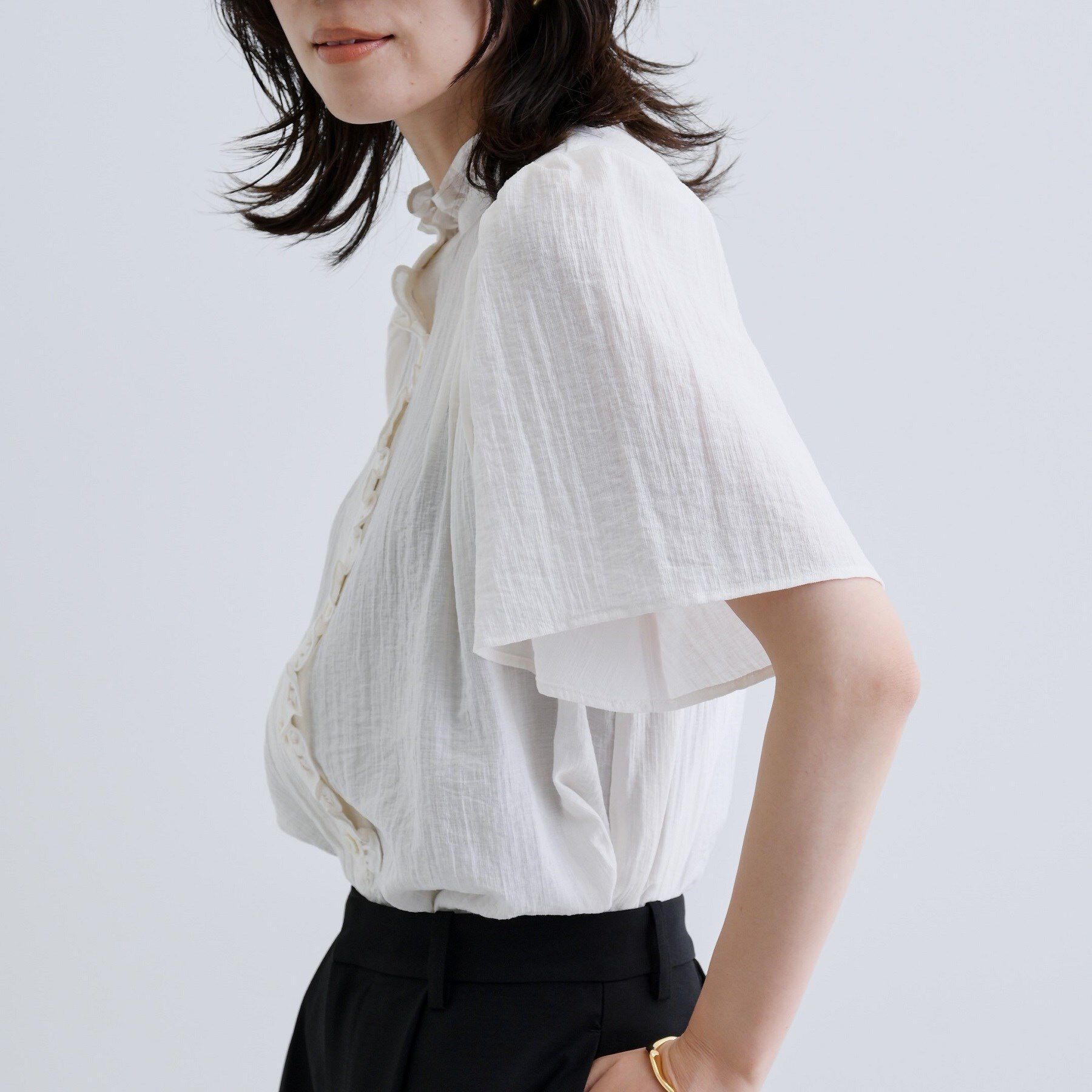 GALLEST「フレアスリーブブラウス」|シャツ・ブラウス|