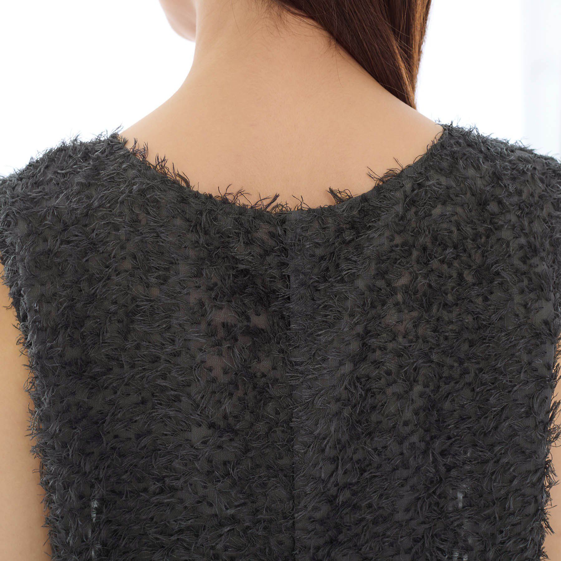 INDIVI「【インナーとしても活躍！】フリンジジャカードチュニック」|シャツ・ブラウス|