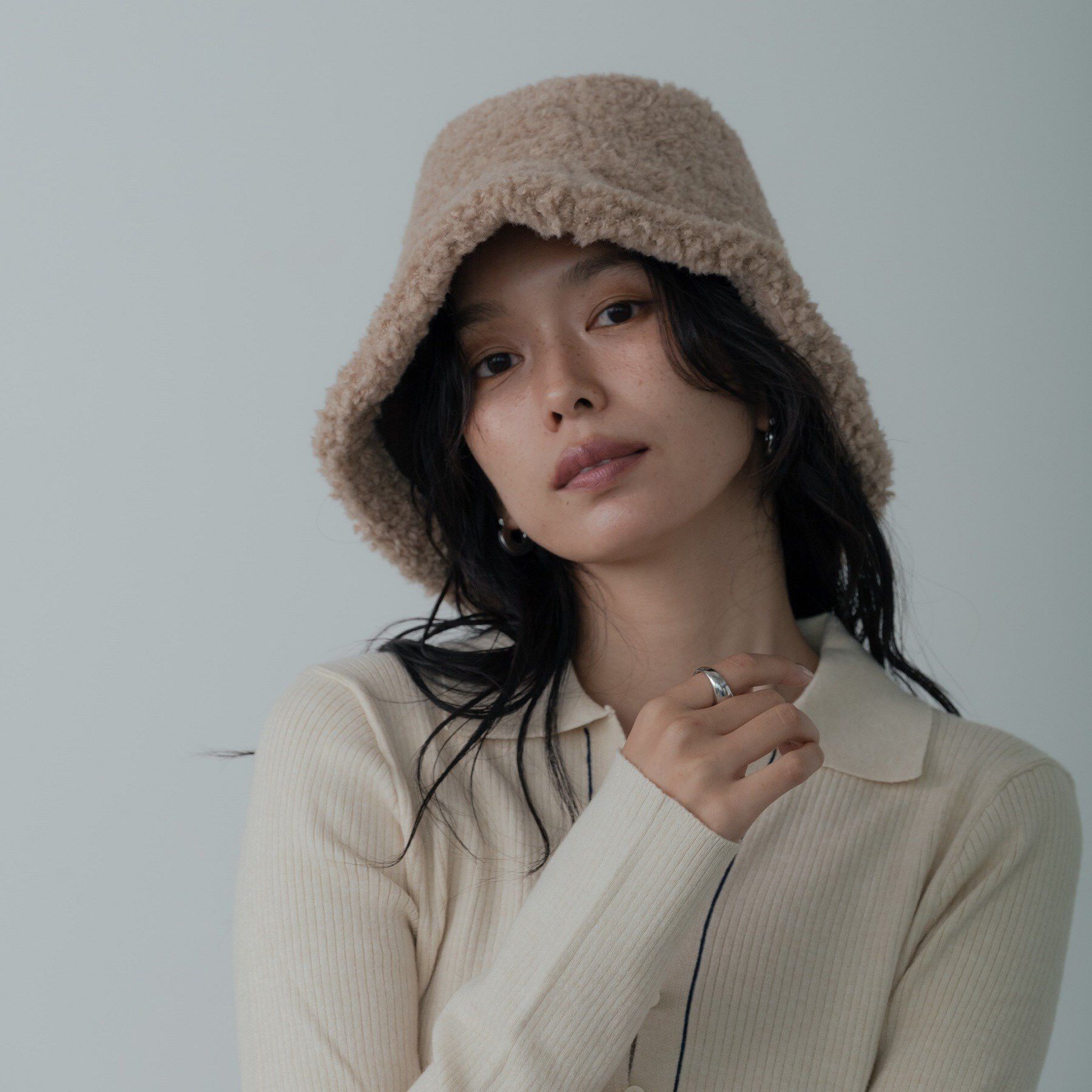 GALLEST「ボアバケットハット」|ハット|